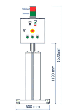 Schematische Darstellung des Prüffeld-Tableau PT 103